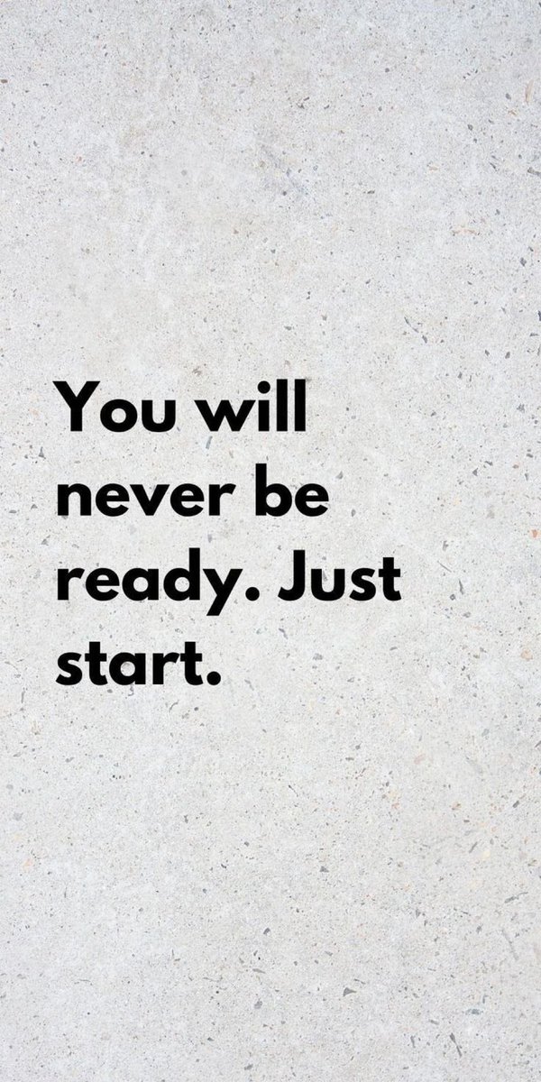 You will never be ready. Just start.

#Motivation #JustStart #TakeAction #SelfImprovement #GrowthMindset #YouCanDoIt #Inspiration #Quotes #ShareInspireQuotes