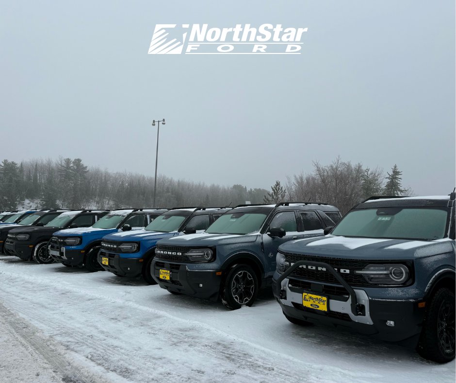 Adventure-ready and in stock! 
We currently have 18 Ford Bronco Sports waiting for you at NorthStar Ford.

#NorthStarFord #Ford #Bronco #Duluth #Minnesota