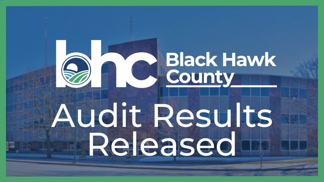 Black Hawk County has released audit results for Fiscal Year 2025. Read the full release and find links to the audit report here: loom.ly/mSjGrYA
