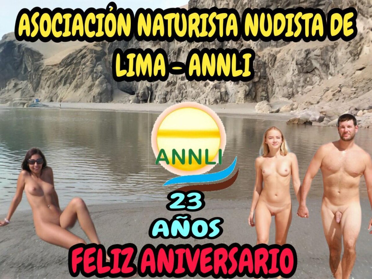 EupeladoSempre's tweet photo. Feliz Aniversario familia Annli, cumplimos 23 años, estaremos celebrando este domingo 11 de Enero en una gran fiesta naturista.
Siempre con el apoyo de ustedes está familia  sigue creciendo, gracias por estar presentes siempre, viva el Naturismo Nudismo peruano, VIVA ANNLI🎂🥳🎉 https://t.co/4rhL7Oxmg9