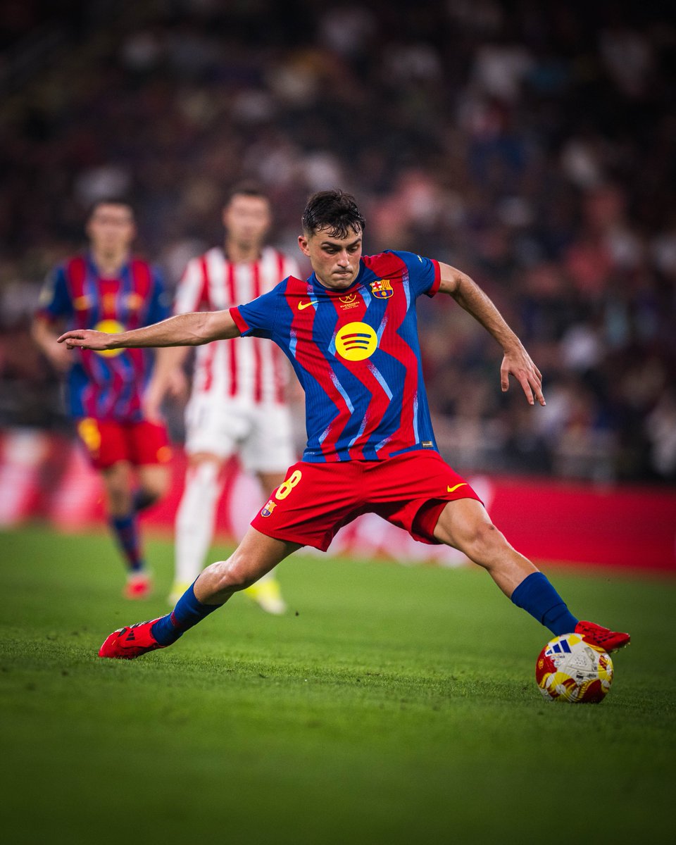 FCBarcelona's tweet image. He sets the tempo.