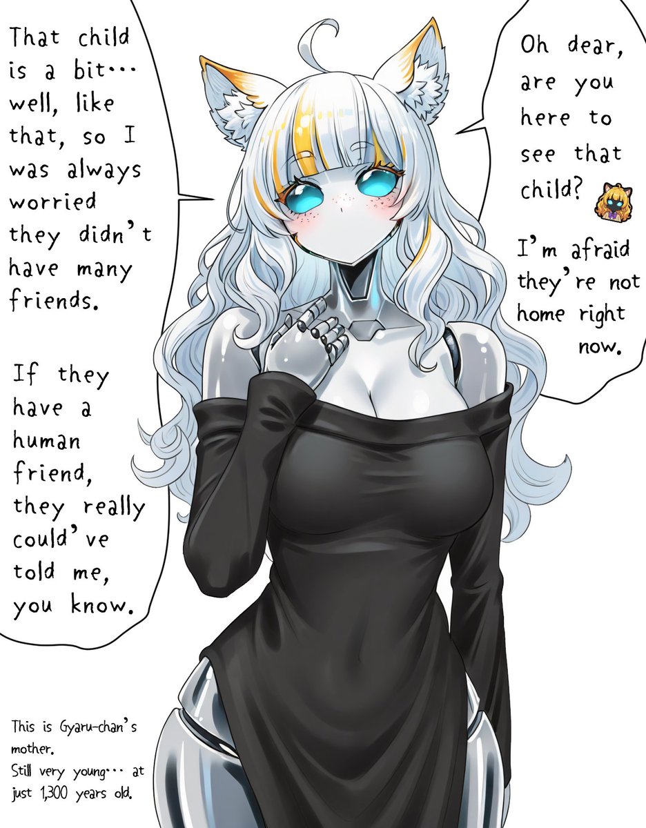 karmanekobot's tweet image. Mecha Gyaru-chan’s mom