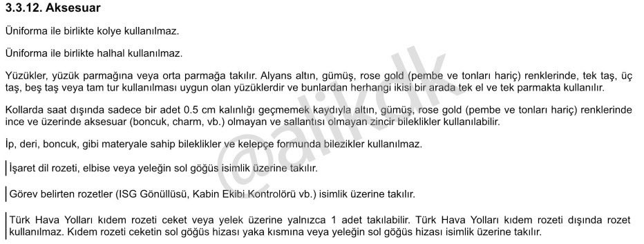 THY'nin yeni kıyafet yönetmeliğine göre; 
Kabin memurları Atatürk veya Türk bayrağı rozeti takamayacak mış!

Demek ki biz de bundan sonra THY ile uçmayacağız.