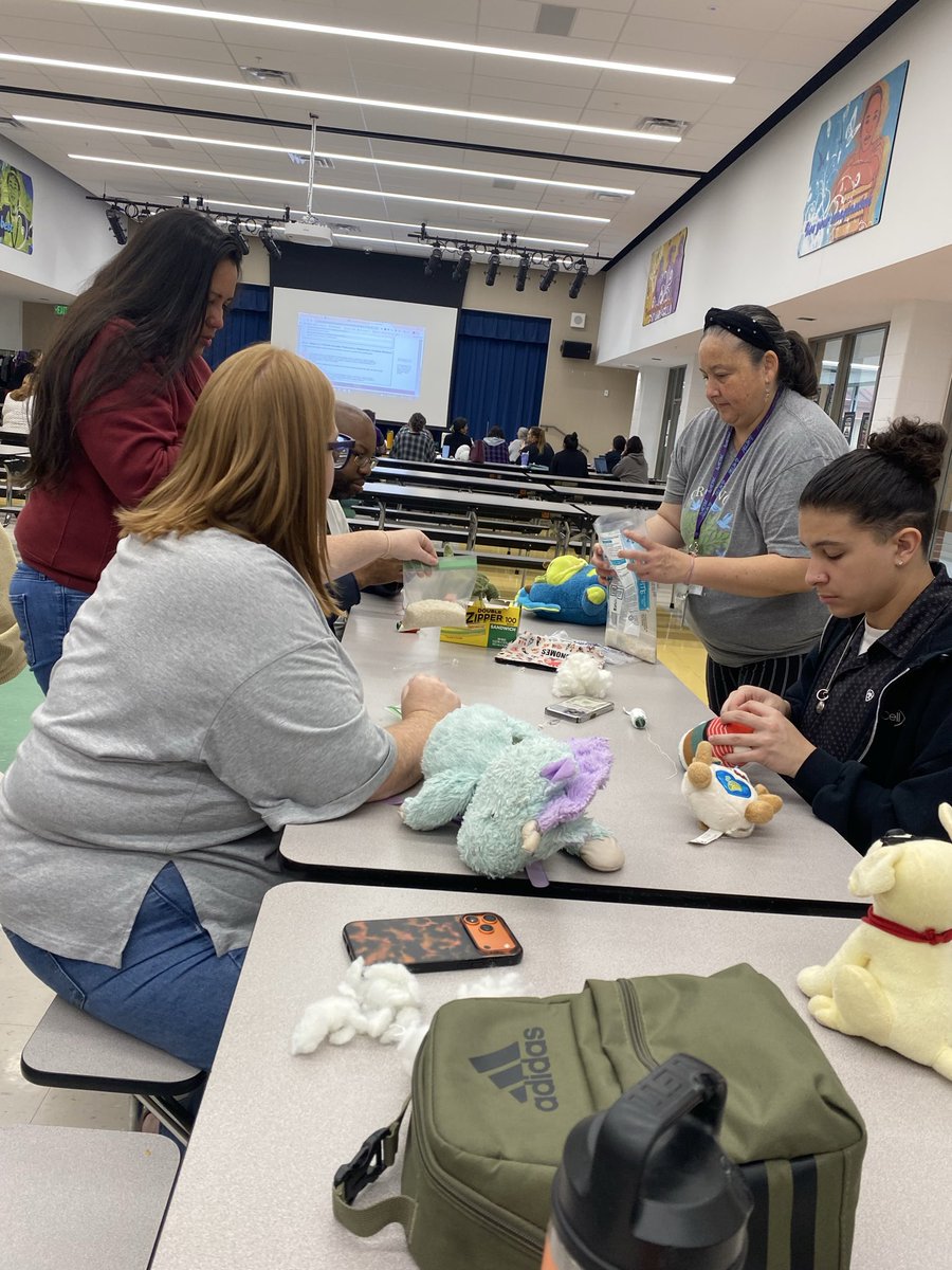SMCISDsped's tweet photo. Our ACL IAs enjoyed making weighted stuffed animals during the make and take portion of professional development. https://t.co/J0BqHxd7G5