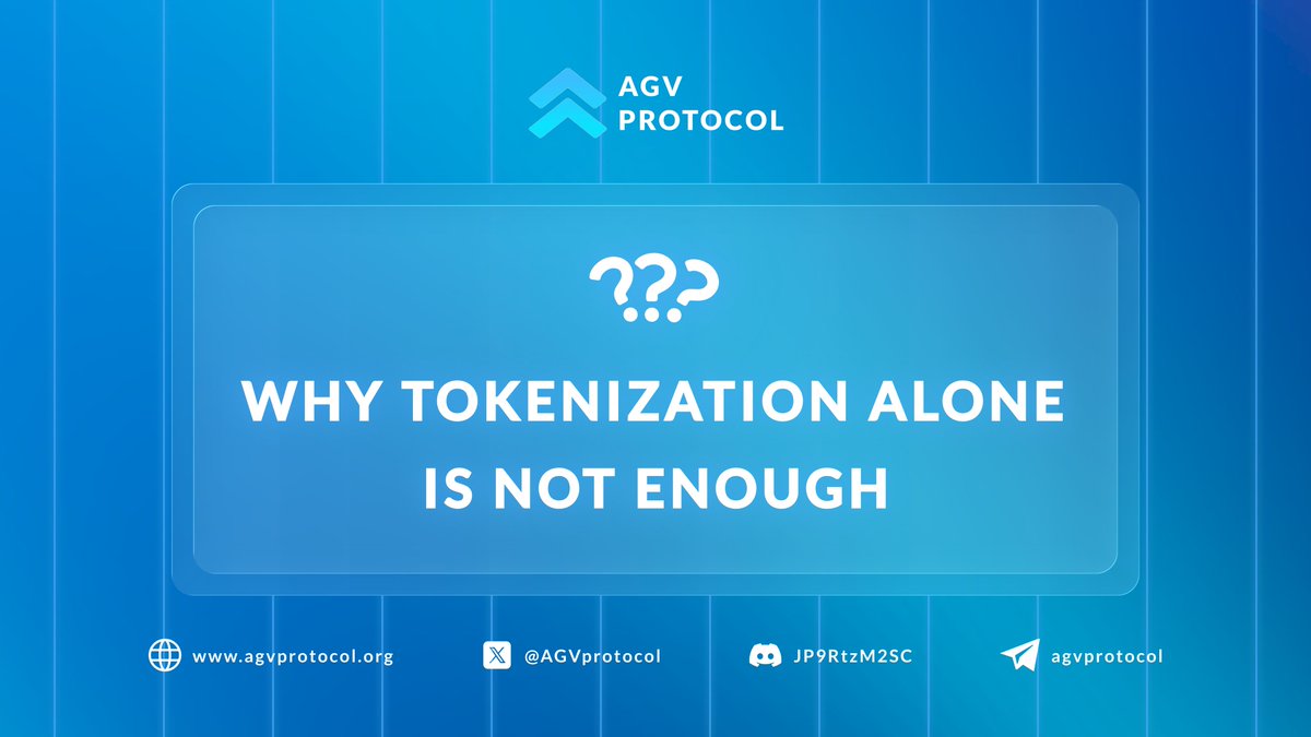Tokenization without verification creates noise. When assets are tokenized without linking them to measurable activity, ownership becomes symbolic rather than meaningful.

Value turns into narrative instead of production. AGV Protocol ties tokenization to real output. Ownership
