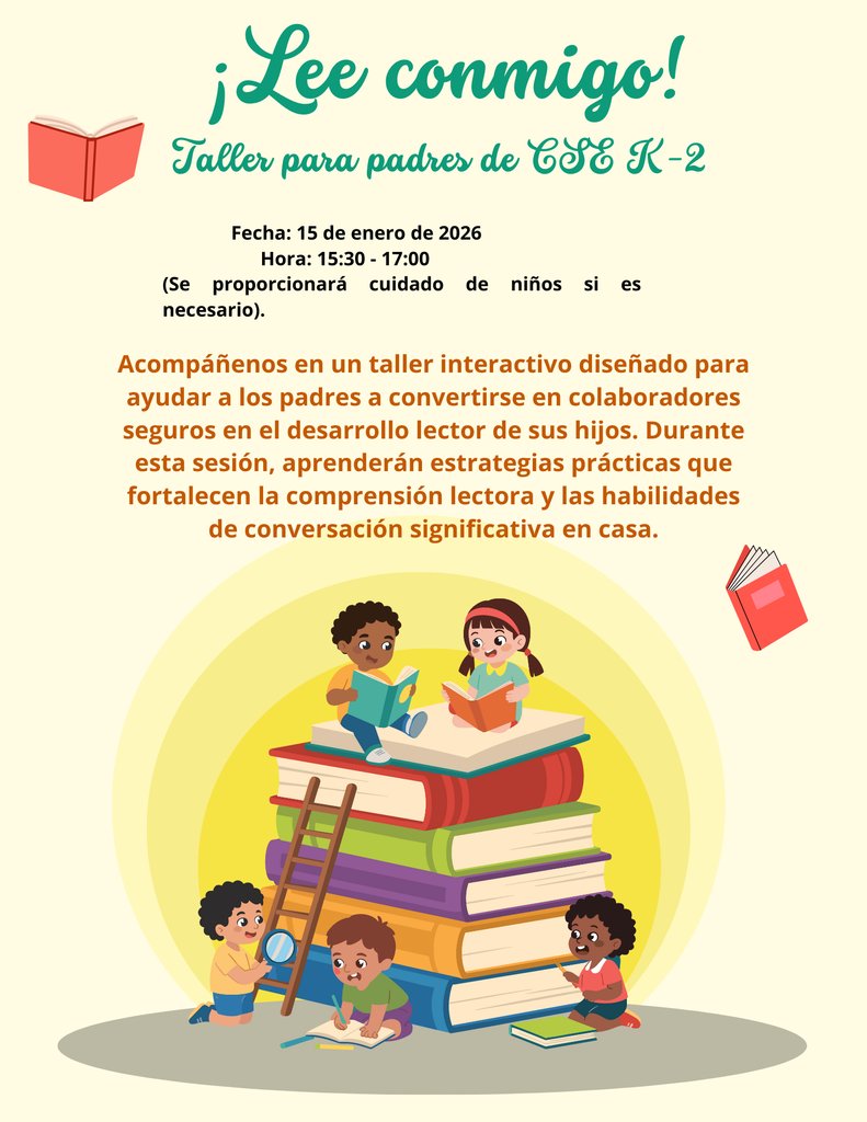 CSES_Tift's tweet photo. Attention parents of K–2 students at Charles Spencer Elementary!
Please join us for our first parent workshop of 2026—created just for you.
📅 Mark your calendar for January 15, 2026!  We look forward to seeing you there! https://t.co/UjaPExY9TY