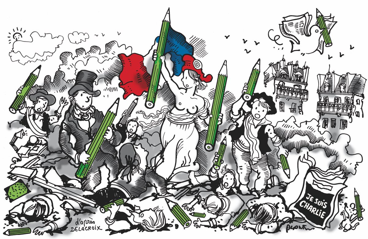 JeunesEdouard's tweet photo. 11 ans plus tard, nous pensons encore aux victimes et à leur combat pour la liberté d’expression. 

11 ans plus tard, nous sommes toujours Charlie.

#7Janvier2015 #CharlieHebdo https://t.co/fg60DVRY0M