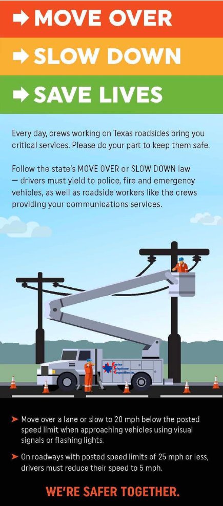 You'll often see our trucks on the side of the road working hard to bring you service. We appreciate if you would take caution as you move past us. #broadbandproviders #ruralbroadband