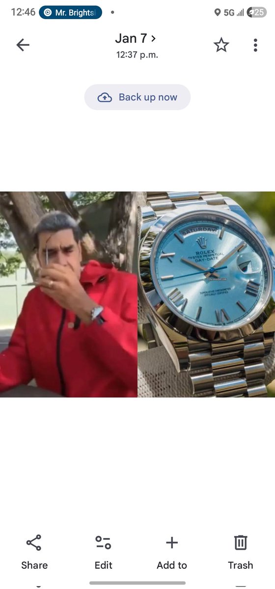 leonline2000's tweet image. Para aquellos que les preocupa el petróleo mas que los libertad de los Venezolanos 

El Rolex de Maduro cuesta $87.000 y el barril de petróleo hoy tiene un precio de $56

Maduro lleva puesto solamente 1550 barriles de petróleo.

Menos mal que tenemos derecho internacional.