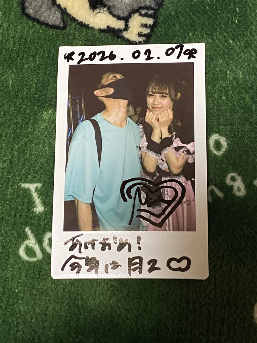 本日のDolly♡Princess みくる 2026年のチェキ1番最初はみくるでござい