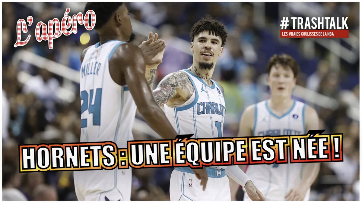 🔥APÉRO SPÉCIAL HORNETS 🐝

Une équipe nait sous nos yeux à Charlotte ! 

- Un trio extérieur ultra complet
- Un rookie qui change tout
- Infirmerie enfin vide ou presque
- Ça joue vraiment !! 

Une occasion immanquable d'en parler 🏀

➡️youtube.com/watch?v=NfrbUw…