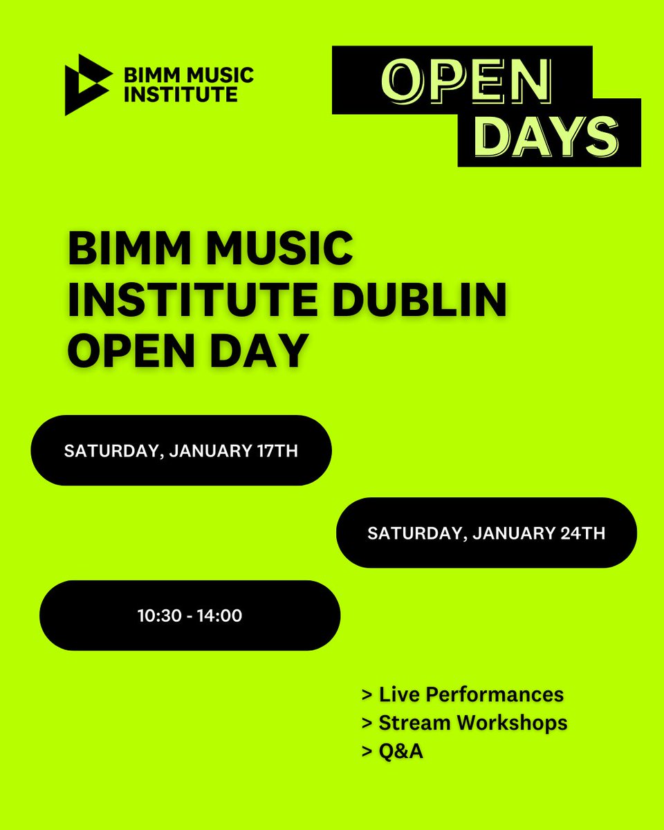 BIMMDublin's tweet photo. Join us in January for an open day before the February 1st CAO deadline!

Here from our industry leading lecturers and course graduates, while our Admissions team are on hand to answer any questions you may have!

Register now at https://t.co/F9tKI0WKEg https://t.co/3cM2ACDO3Z