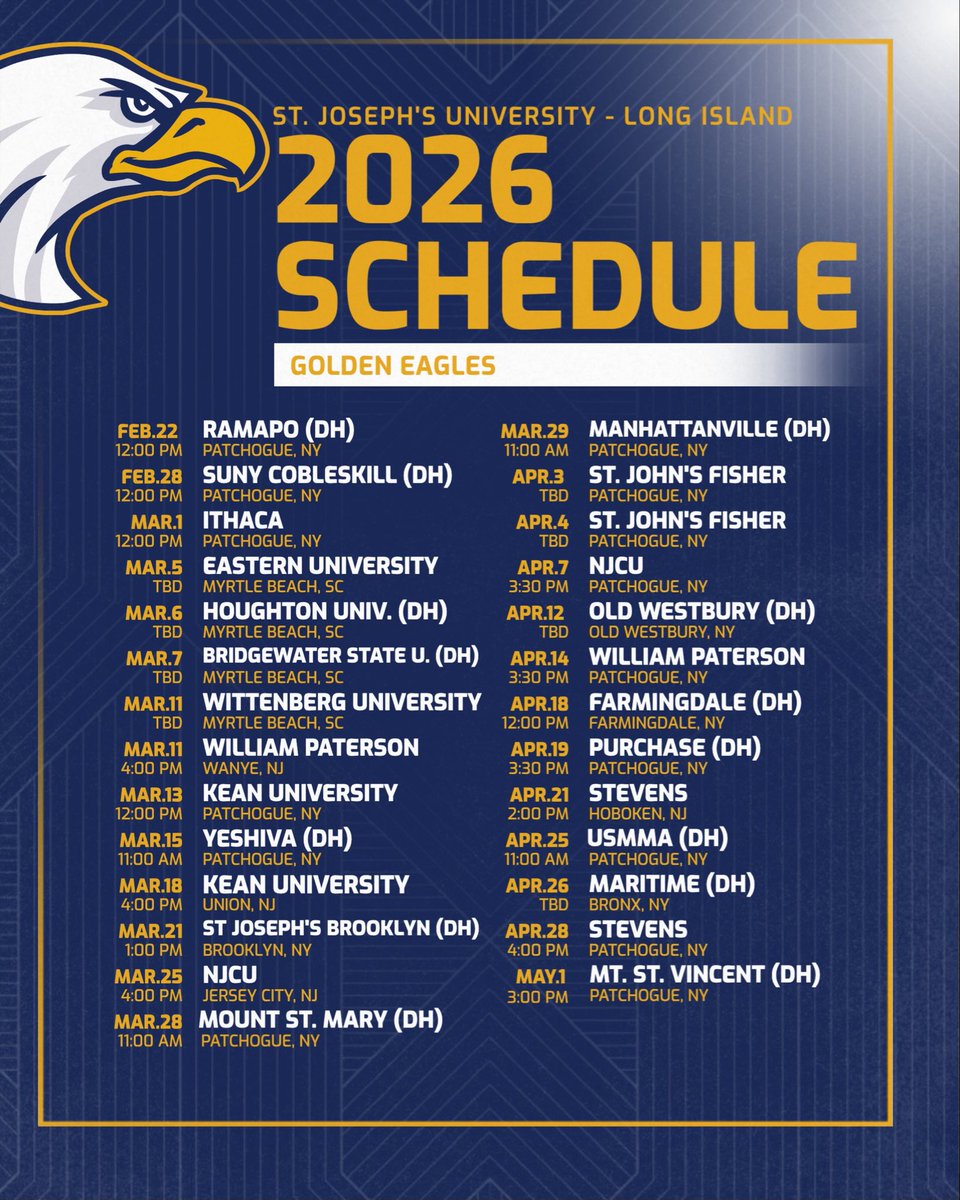 St. Joseph's University-Long Island Baseball tweet media