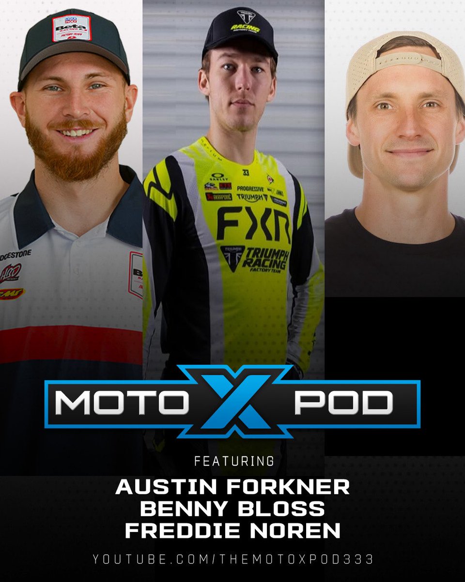 Tonight we have <a href="/AustinForkner/">AustinForkner</a> Benny Bloss, &amp; Freddie Noren live starting at 430Pac/730Eastern on the MotoXpod YouTube channel. Thx to @racetechsuspen @YamahaRacingcom
@xbrandgoggles <a href="/fxrmoto/">fxrmoto</a> <a href="/guts_racing_inc/">Guts Racing</a>  @tboltusa @etsracingfuels <a href="/acerbisusa/">ACERBIS USA</a>