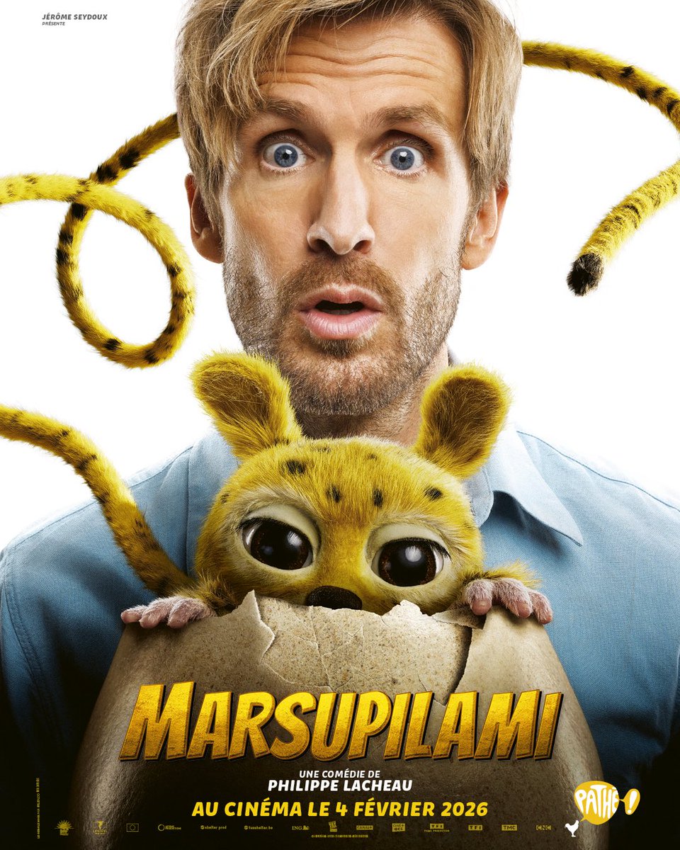 En 8e place :
Encore une adaptation de BD... mais avec un budget COLOSSAL (de loin le plus gros pour un film de Philippe Lacheau) :
Marsupilami, qui est un très gros film d'aventure-comique, dépaysement garanti (et rires aussi)

Sortie : 4 février
Budget : 29 millions d'euros.