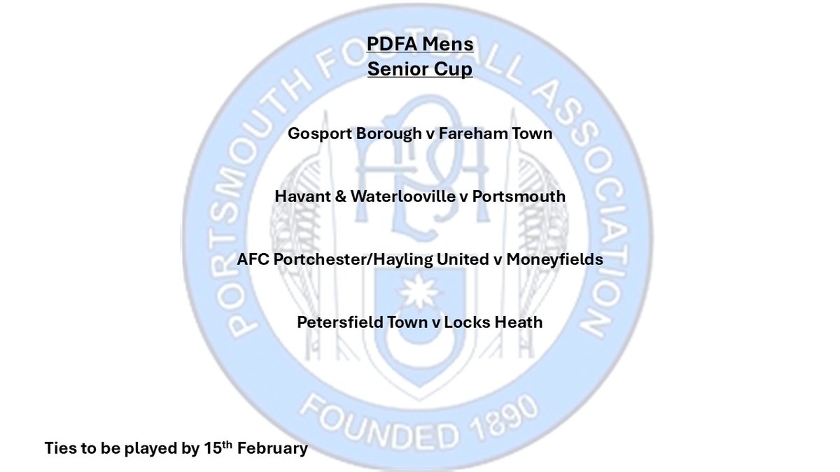 Portsmouth Divisional Football Association tweet media