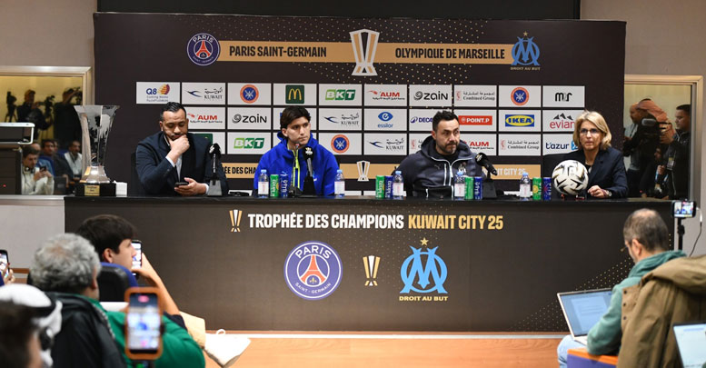 مدرب مارسيليا يؤكد جاهزية فريقه للفوز بكأس السوبر الفرنسي - دي زيربي شدد على صعوبة مواجهة بطل أوروبا - الثقة بقدرة اللاعبين على تقديم مباراة قوية وحصد اللقب - الدعوة للشجاعة والهدوء والالتزام بالخطة داخل الملعب 