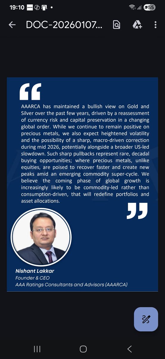 Glad to have released our Outlook on the precious metals sector for 2026 earlier today. The full note is accessible at linkedin.com/posts/nishantl…

<a href="/1shankarsharma/">Shankar Sharma</a> since you liked our earlier macro assessment during 2025 - wish you get time to go through this small piece.