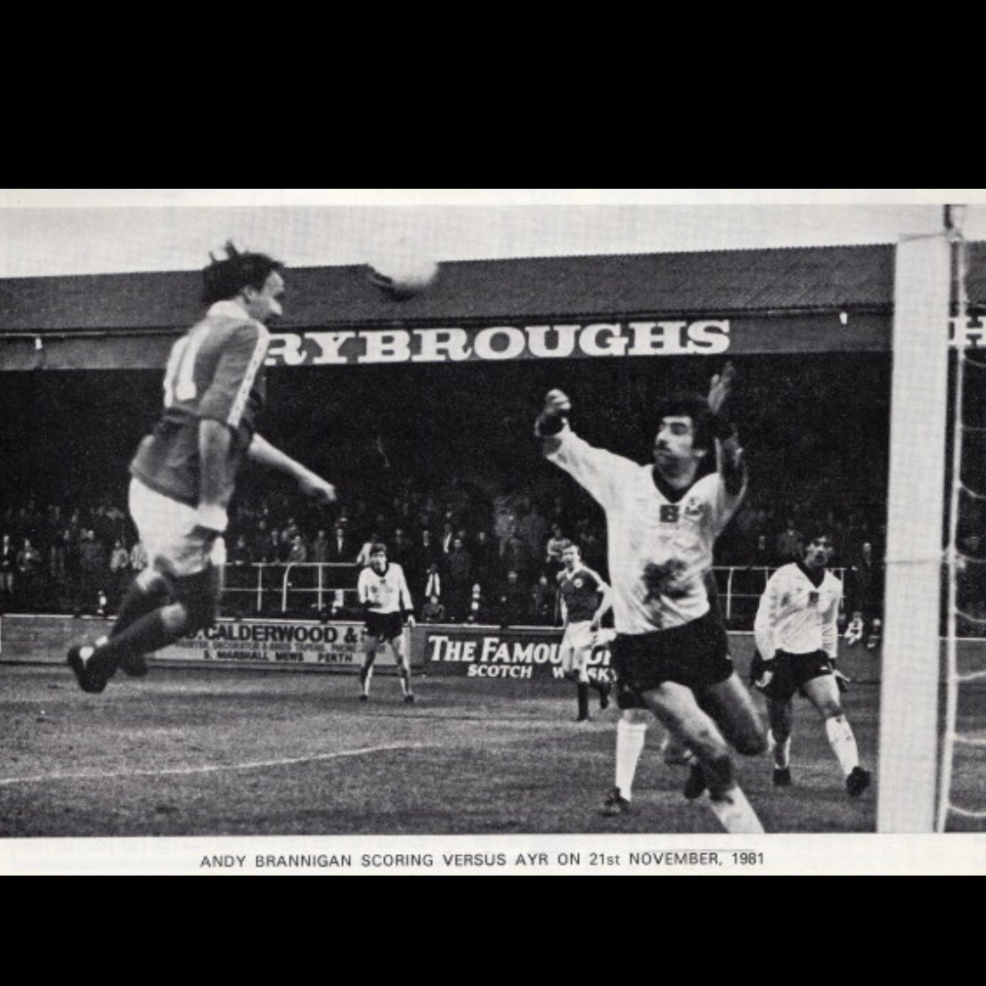 🐑 First shirt to dawn the badge 🐑 

Year: 1980-82
Kit: Home Shirt
Type: Match Worn
Player: #11 Brogan &amp; Brannigan
Maker: Umbro
Sponsor: N/A
Size: M

Info: Worn across 2 season, iconic Umbro sleeve &amp; collar. Oldest shirt in the collection.
<a href="/StJohnstone/">St. Johnstone FC</a> @SPFL #matchworn #football