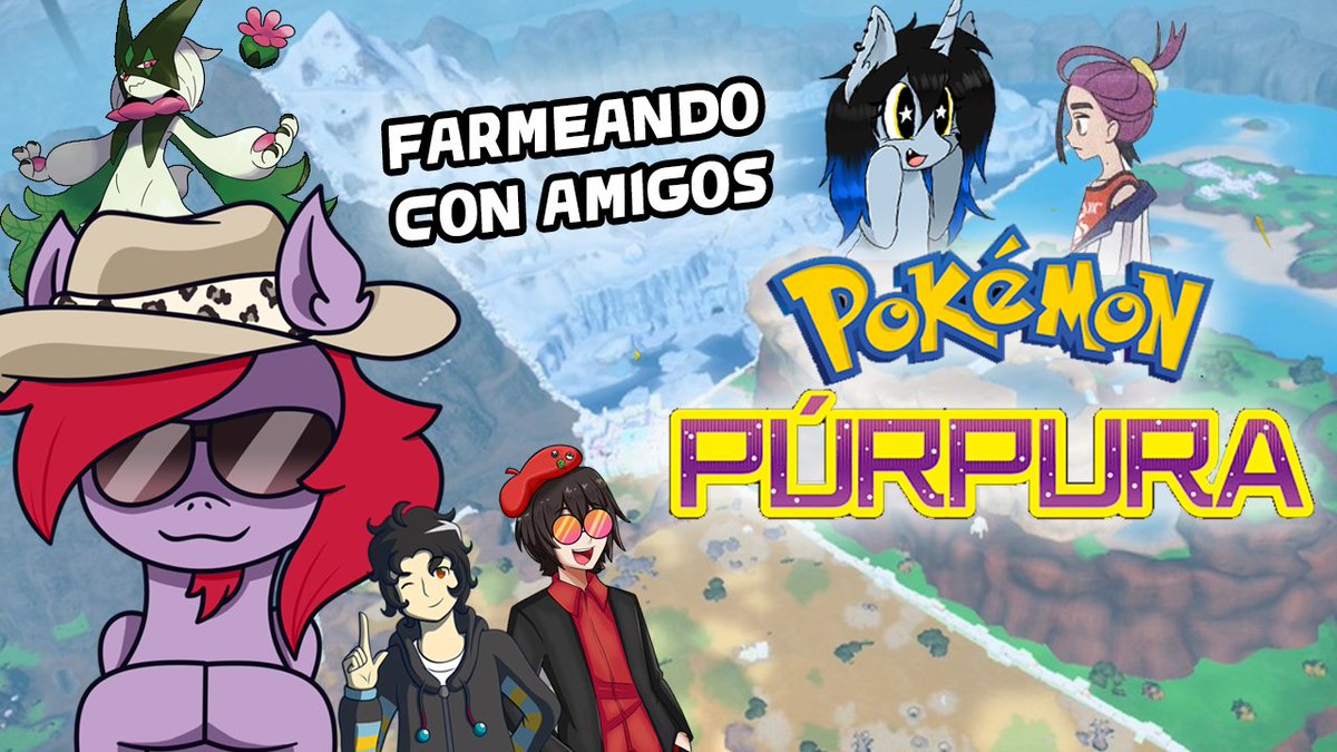 SmashuFlashu's tweet image. HOY! En el canal secundario, vamos a estar jugando con grupo completo el Pokémon Púrpura, para que los muchachos me ayuden a completar la Pokedex (y quizás atrapar algunos legendarios!) 
Los esperamos en Ultimax :D
18:30hs🇦🇷🇨🇱🇺🇾
17:30hs🇻🇪
16:30hs🇵🇪🇨🇴
15:30hs🇲🇽