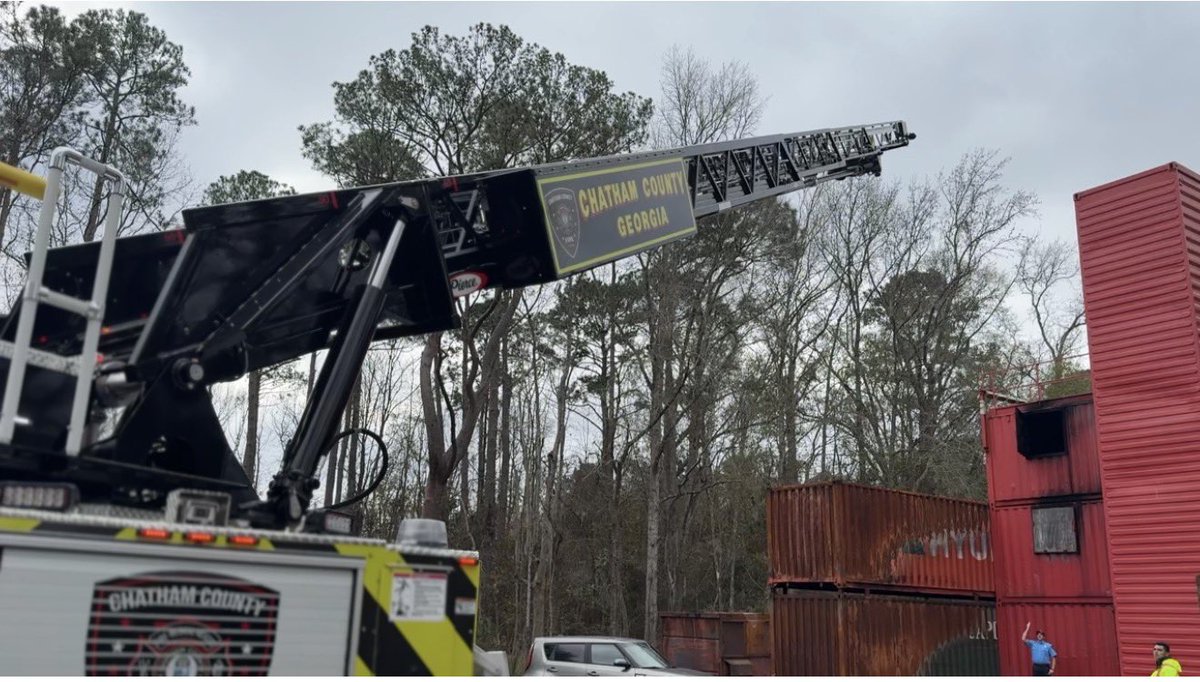 Another great training session with our new aerial today! #chathamcountyfire