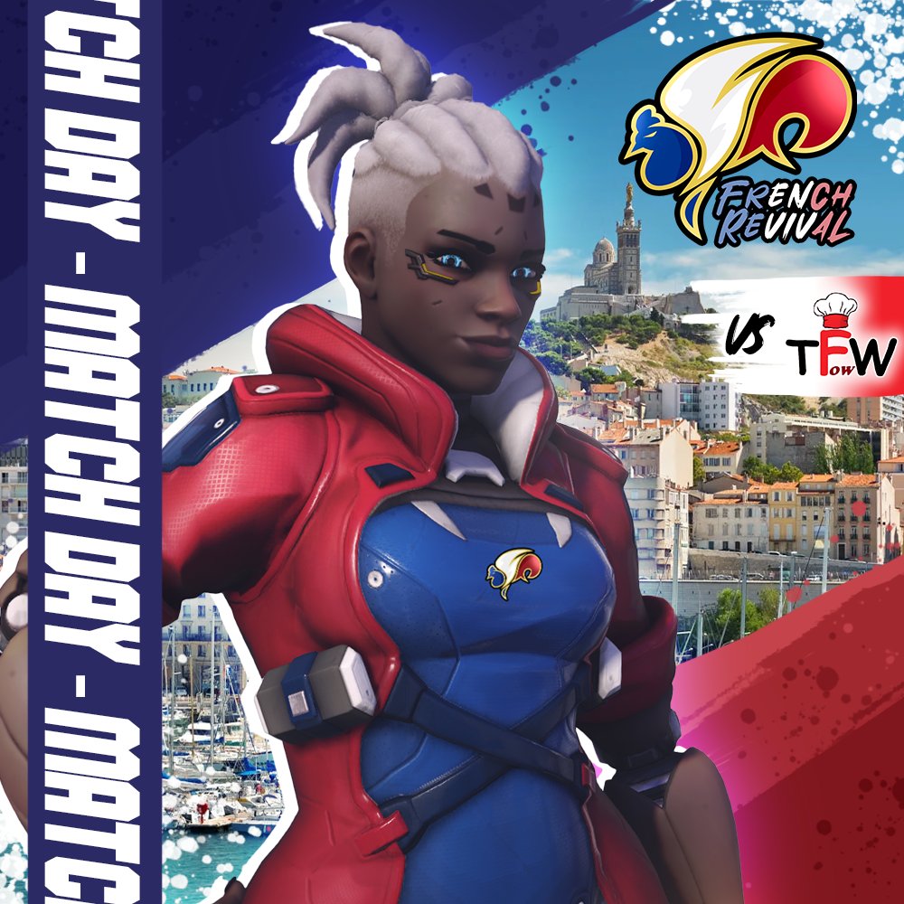 FrenchRevOW's tweet photo. Reprise de la saison ce soir ! 🔥

Match à 20h contre TFW

POV:  
🛡️ @poko 
⚔️ @Stellios_OW 
💉 @Azu_mp4 
💉 @ChabaOW 

#OhQueOui 🇫🇷 https://t.co/HE1uk8GNDa