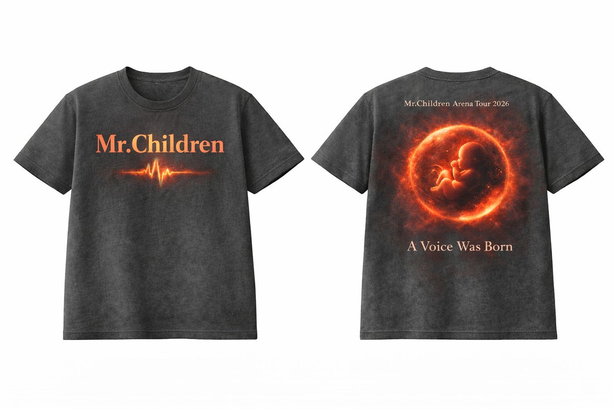 チャッピ－でMr.Childrenの今度のアリーナツアーのTシャツをデザインし