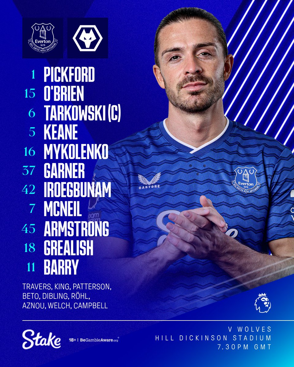 Everton's tweet image. Tonight's Toffees to face @Wolves! 👊

#EVEWOL