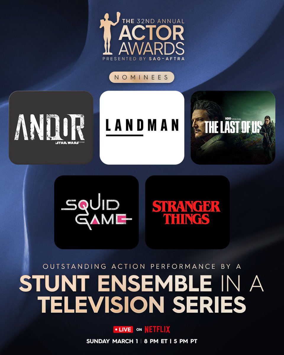 All gas, no brakes. 💥 

A big congratulations to this year’s #ActorAwards Outstanding Action Performance by a Stunt Ensemble in a Television Series nominees.