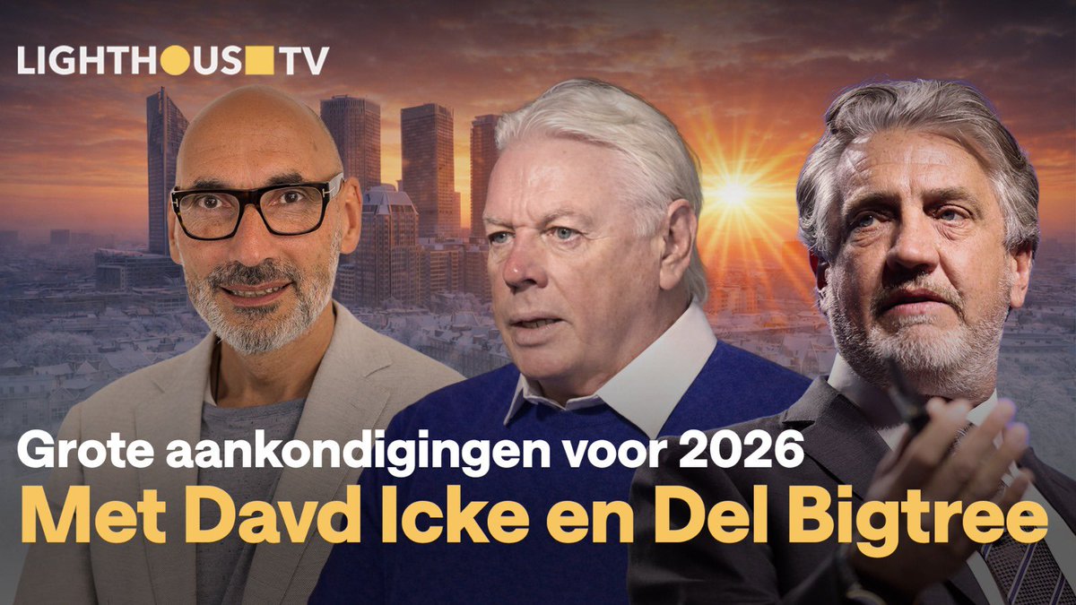 🚨 GROTE AANKONDIGINGEN!
DAVID ICKE | DEL BIGTREE | LIGHTHOUSE TV NAAR WEF 2026 | LHTV#67

❄️ Door sneeuw en logistiek vandaag om 20:00 uur online (eenmalig).

Flavio Pasquino met een uitzending vol urgente thema’s en bijzondere gasten:

🎥 Heidi Gundel over Beneath the Surface