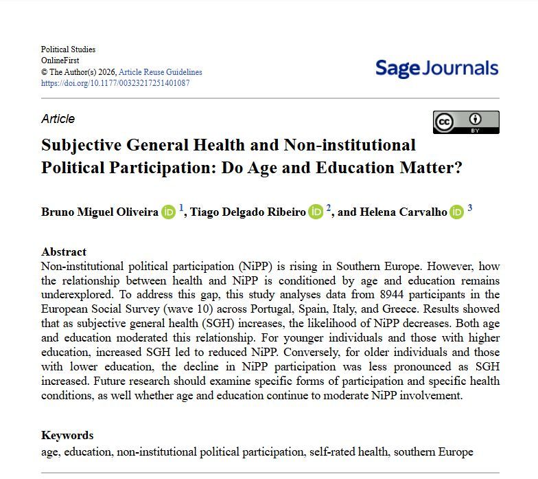 Political Studies tweet media