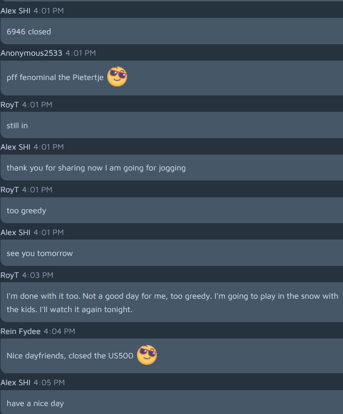 #US500   Market volatility is low, making trading difficult.

Members Short according to our Triple Confirmation Strategy! (Pietertje setting) ssg3000trading.com