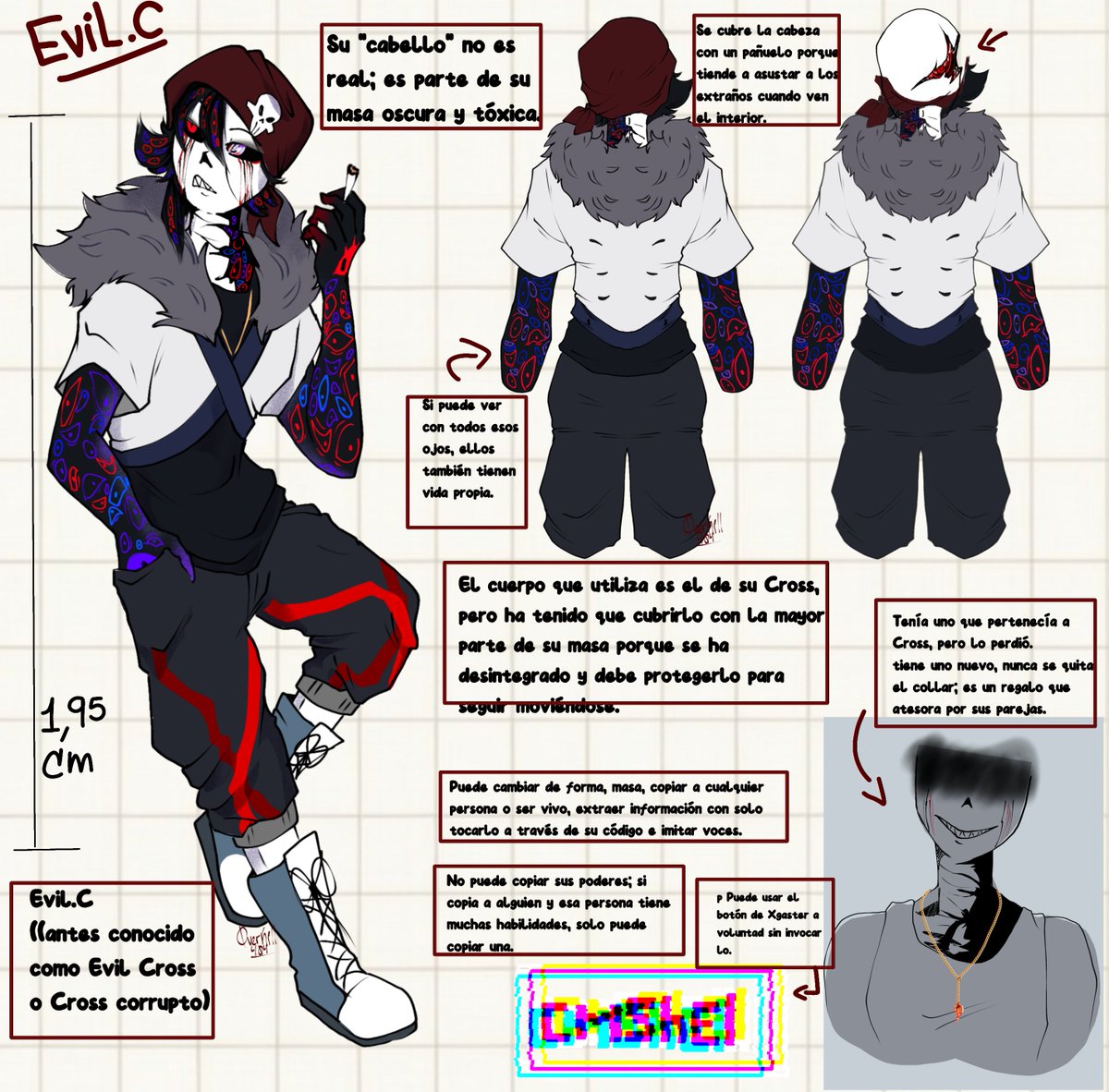 0verKill404's tweet image. Meet my baby Evil.C!

I'm finally giving him his character sheet so you can get to know him better. There are still some panels missing, but I'll keep updating it.