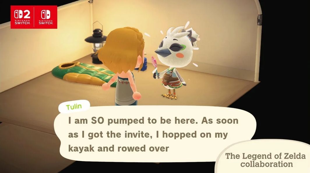 ZeldaUniverse's tweet photo. Tulin, Mineru &amp; an assortment of #Zelda items will be arriving in Animal Crossing: New Horizons - Nintendo Switch 2 Edition next week, January 15th!

Will you be revisiting your island and decorating it with everything Zelda? https://t.co/zKgECUrNRI