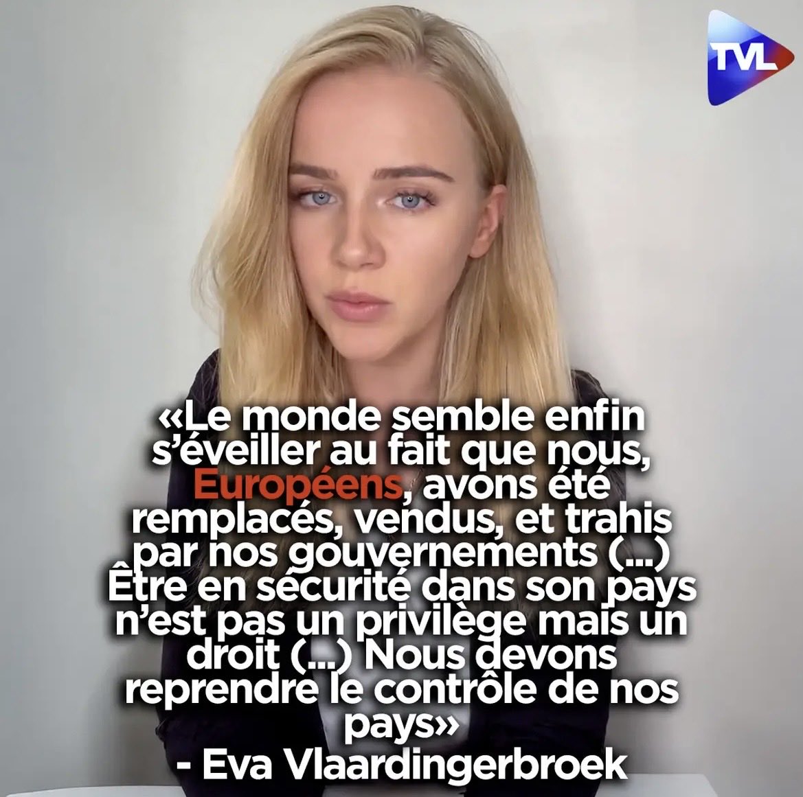LLezard54636's tweet image. Êtes-vous d'accord avec la commentatrice Néerlandaise Eva Vlaardingerbroek ?