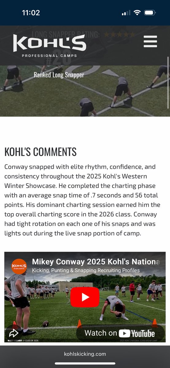 Michael (Mikey) Conway (5⭐️) tweet media