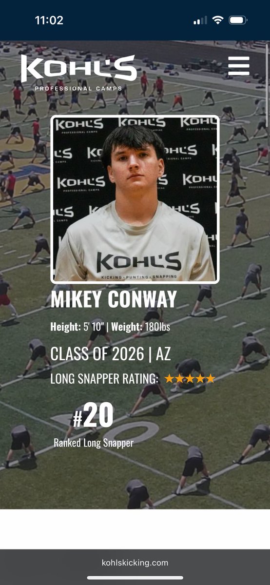 Michael (Mikey) Conway (5⭐️) tweet media