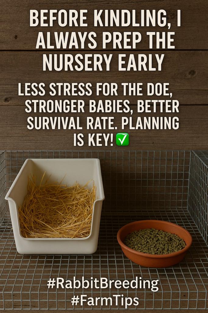 MwonFarms's tweet image. Before kindling, I always prep the nursery early.
Less stress for the doe, stronger babies, better survival rate. Planning is key! ✅
#RabbitBreeding #FarmTips