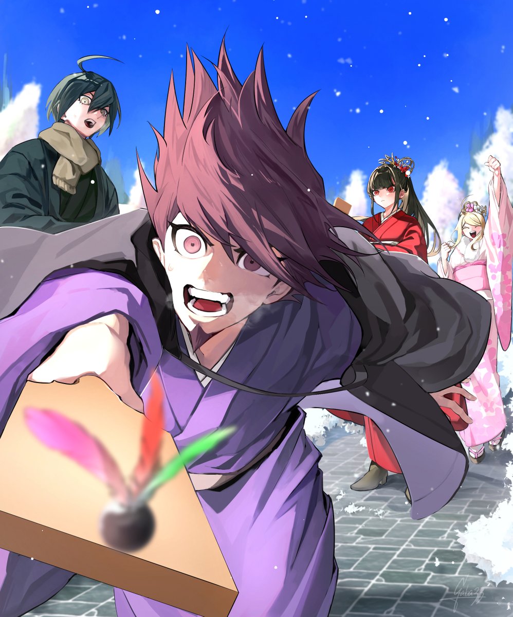 描き始め🎍✍️