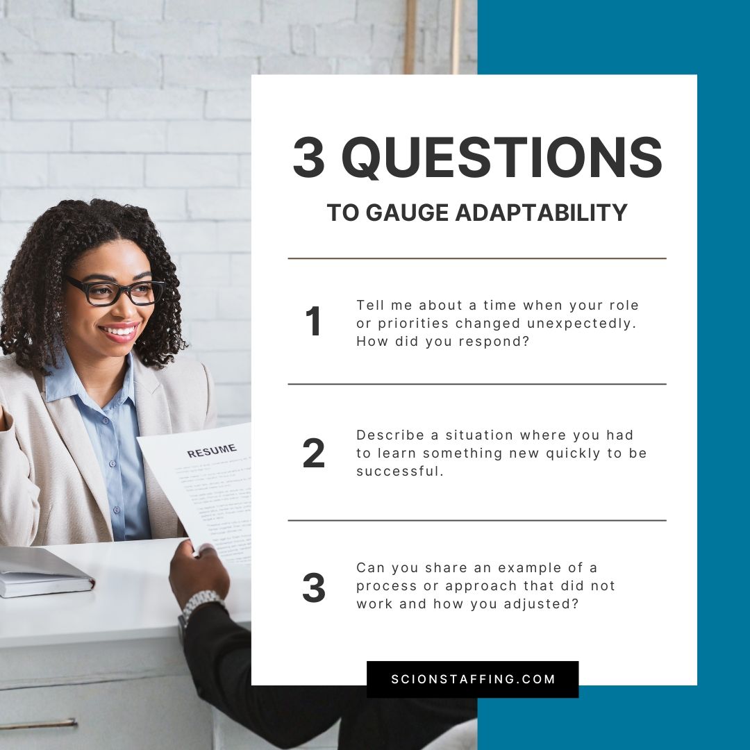 💼 Adaptability is one of the strongest predictors of on-the-job success, especially in fast-changing roles. 

Resumes show experience. Titles show scope. But adaptability shows how someone performs when things do not go as planned.