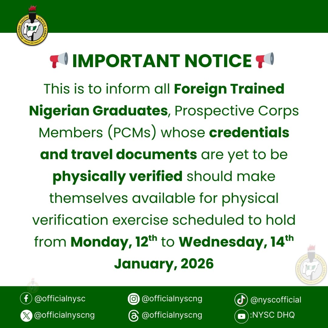 NYSC NDHQ tweet media