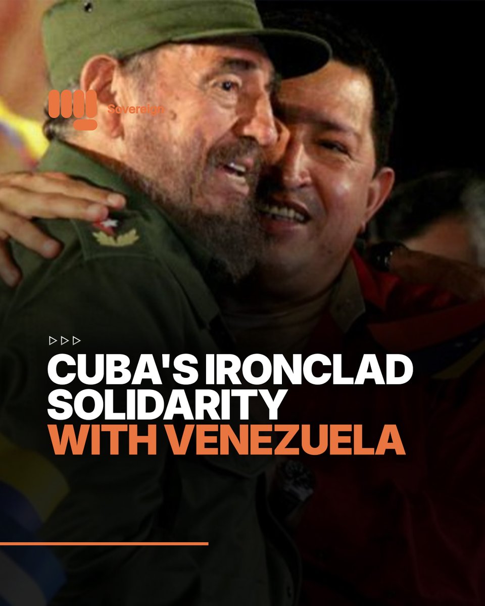sov_media's tweet photo. A Thread  🧵

As the fog begins to clear around the murderous US assault that kidnapped Venezuelan President Nicolás Maduro and his wife on 3 January, its gruesome toll is becoming grimly apparent. Venezuelan authorities have confirmed at least 80 soldiers and civilians slain in cold blood by US airstrikes or special forces. Alongside them fell an astonishing 32 Cuban troops: martyrs for the cause of their Caribbean neighbor's sovereignty.

The Cuban death toll, confirmed by authorities on 5 January, stands as a solemn affirmation of a commitment made by President Miguel Díaz-Canel the day of the attack. "For that sister nation and its people," he insisted, "we are prepared to give, as we would for Cuba, even our own blood."

This is not a commitment born of expediency or a transient alignment of interests. It is not and has never been, as Western media claim, a transactional exchange of oil for security. The solidarity between Cuba and Venezuela has been the one unshakeable constant amid the turmoil of revolution and counter-revolution, the ebbs and flows of the Pink Tide, since Hugo Chávez was first elected President in 1998. 

But its ideological origins predate the modern Bolivarian Revolution by many decades, if not centuries. The founding fathers of independent Venezuela and Cuba, Simón Bolívar and José Martí, bitterly resisted the United States' imperialist Monroe Doctrine and its Roosevelt Corollary respectively. As Donald Trump tries to cement his own "corollary" of unrestrained hemispheric domination, Venezuela and Cuba once again form the vanguard of Nuestra América's resistance.