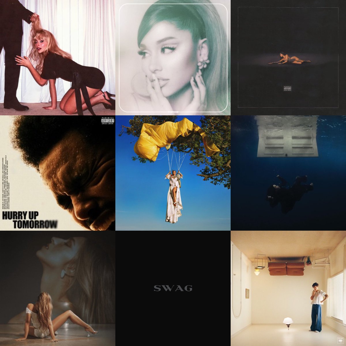 thecheeries's tweet image. Choose three albums and the rest shall cease to exist (choose wisely) ✨