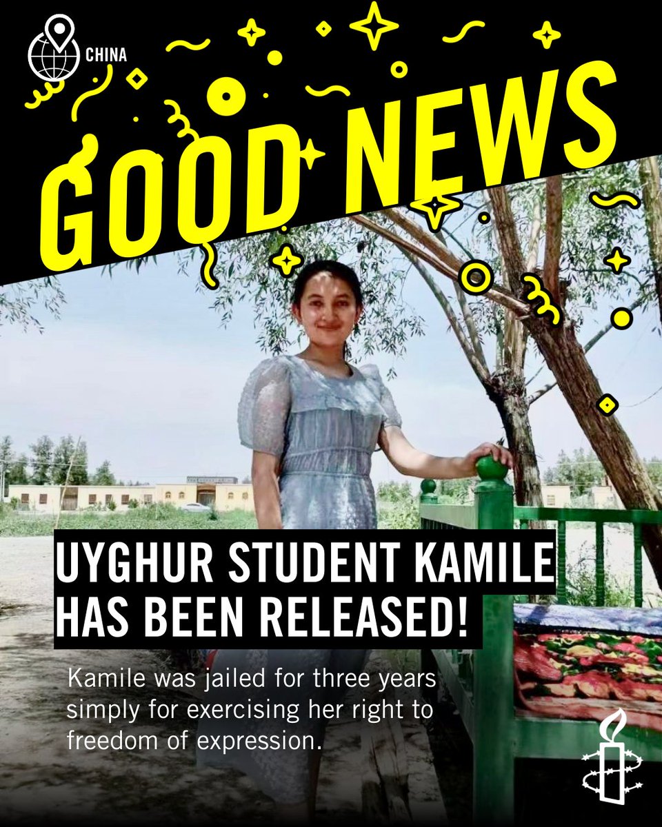Kamile Wayit should have never been imprisoned for exercising her rights. Her release should mark the end of her unjust ordeal.  

We call on the authorities to grant her full freedom, including the right to travel freely and return to her studies without restriction.  ✊