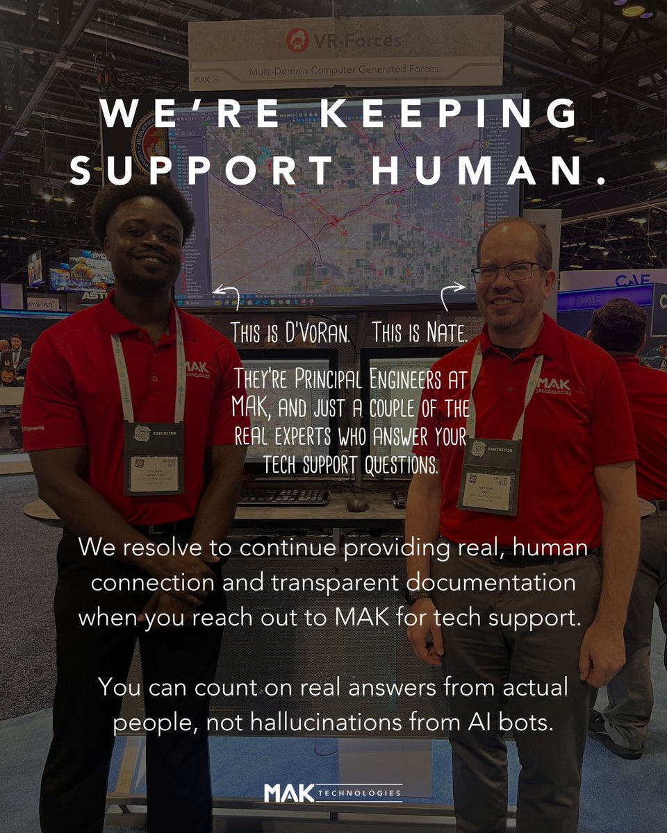 MAK Technologies tweet media