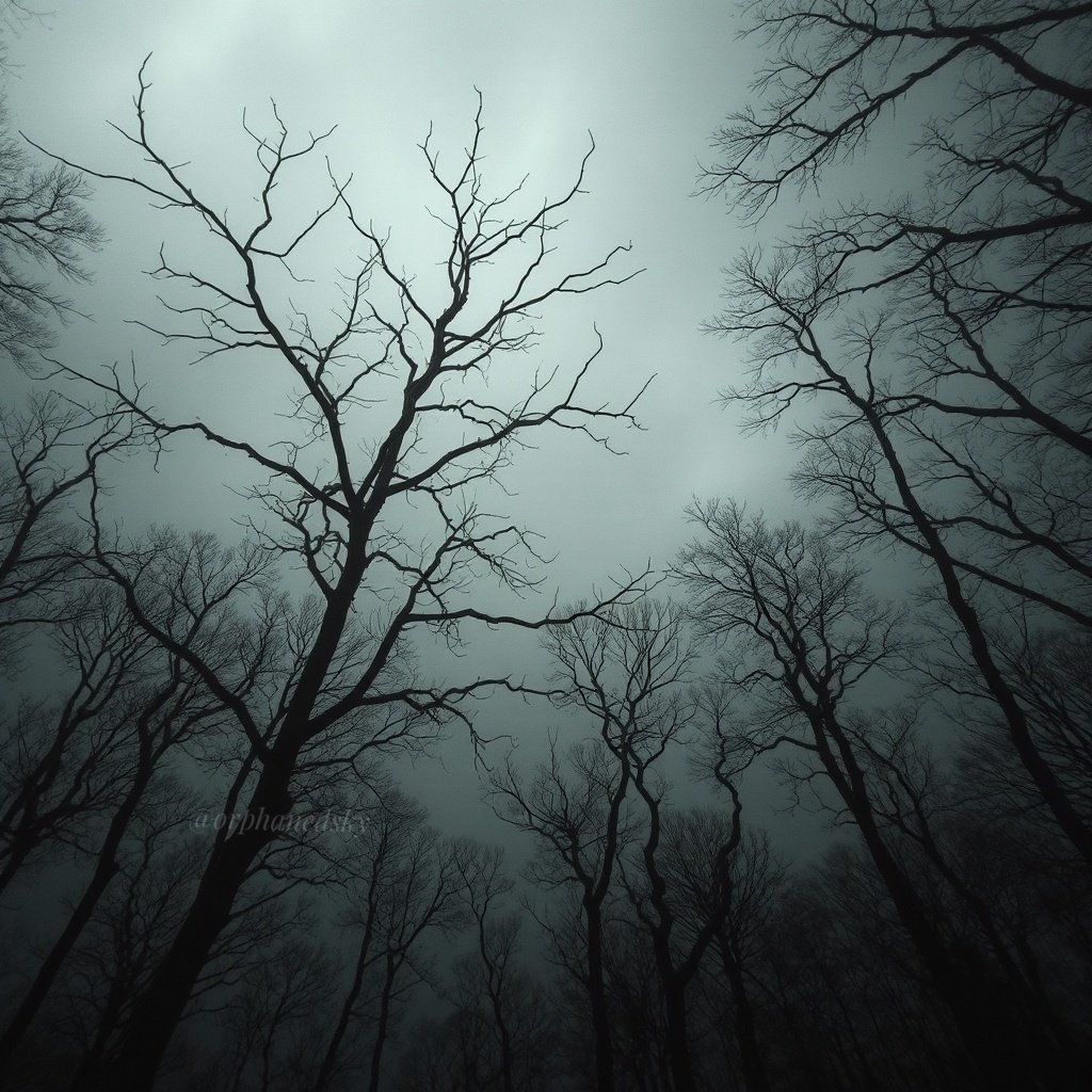 orphanedsky's tweet image. the trees and their conversations with the sky.