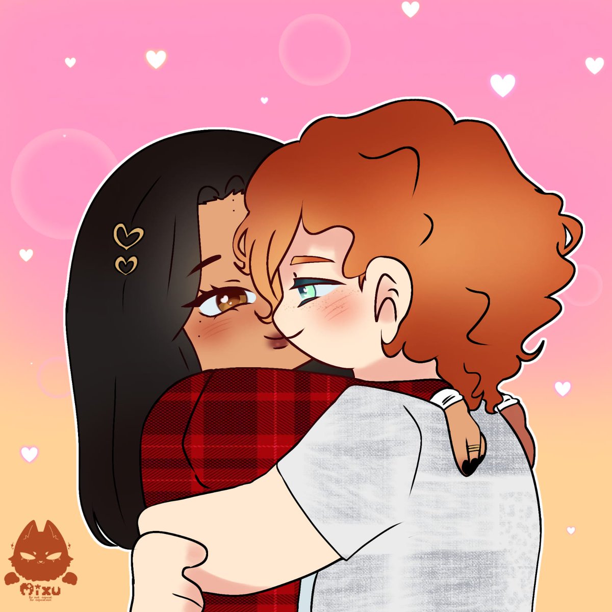 _vlum_'s tweet image. Para la dinámica de @_hoonrights_ 

Hola! @WXLDHY me tocaste de amigo secreto y quería darte un dibujito, aunque no se dibujar. Así que le pedí un favor a mi amiguita @mixu_uwu 

Unos chibis de Thomas y Yesi, espero que te guste. Felices fiestas!