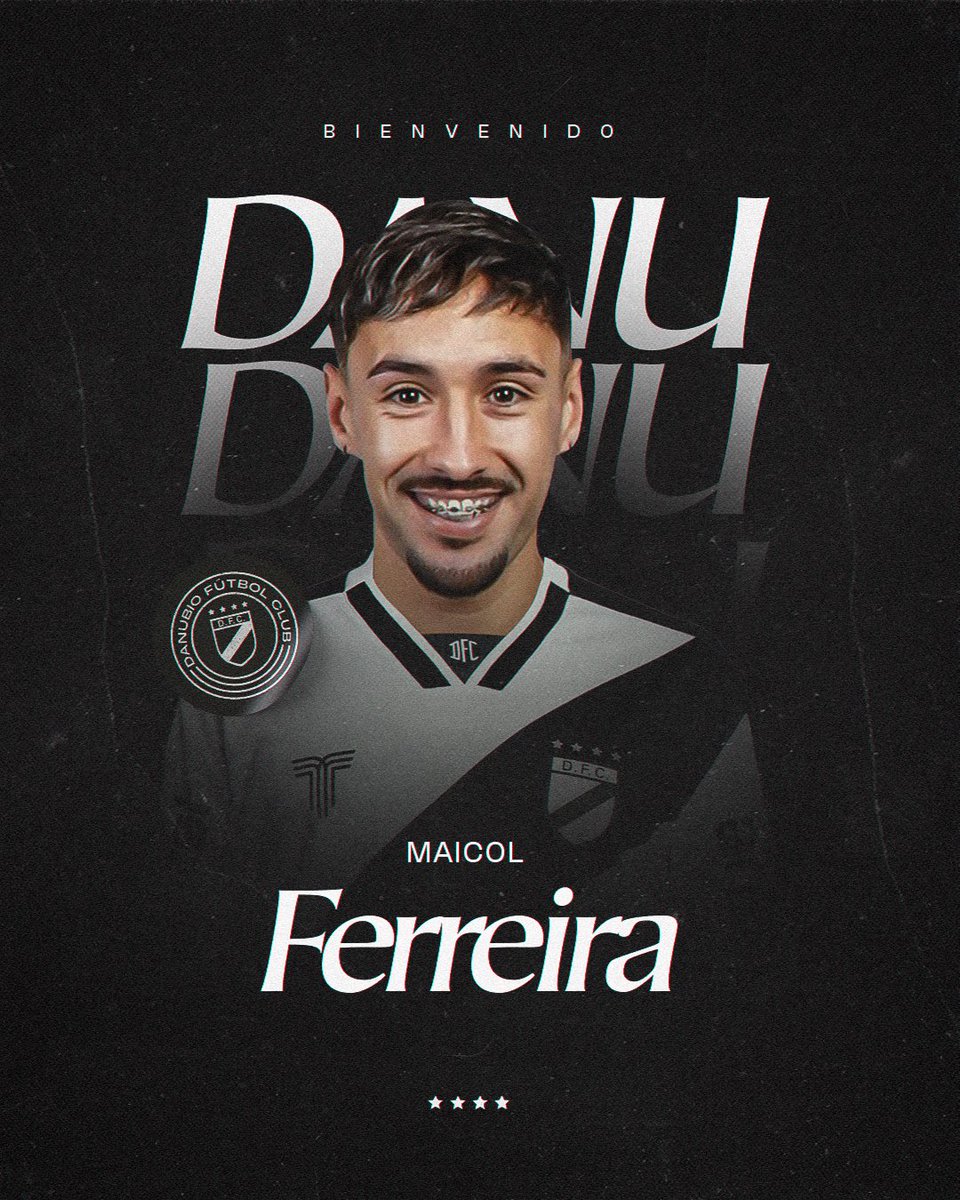 DanubioFC's tweet photo. 👋🏼 𝐏𝐞𝐠𝐚 𝐥𝐚 𝐯𝐮𝐞𝐥𝐭𝐚 🔙 

Maicol Ferreira, delantero de 27 años, es nuevo jugador de nuestro club de cara a la temporada 𝟐𝟎𝟐𝟔. 

#LaUniversidad🎓 https://t.co/hAiVy6vDw3