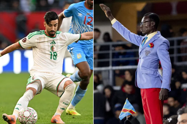 احتفال عمورة أمام المشجع الكونغولي "تمثال لومومبا" يشعل منصات التواصل 