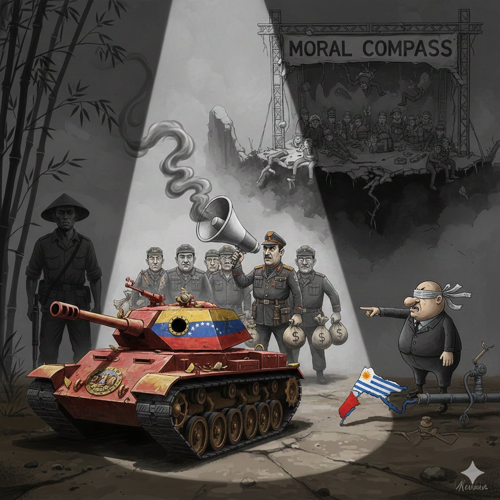 La progresia argenta está desbordada. No puede entender que su historieta para imbéciles fue expuesta tan crudamente:
1) Venezuela no es ni por asomo la potencia militar que decían 
2) Venezuela no es el Vietnam que combatio contra los japoneses, franceses, estadounidenses y los